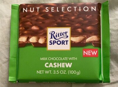 Milk Chocolate With Cashew, Cashew