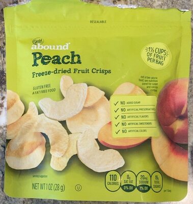Peach Freeze-Dried Fruit Crisps, Peach
