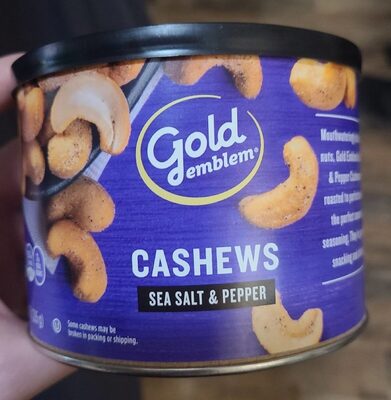 Sea Salt & Pepper Cashews, Sea Salt & Pepper