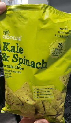 Kale & Spinach Tortilla Chips, Kale & Spinach