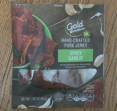 Spicy Garlic Hand-Crafted Pork Jerky, Spicy Garlic