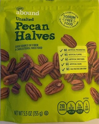 Unsalted Pecan Halves, Unsalted