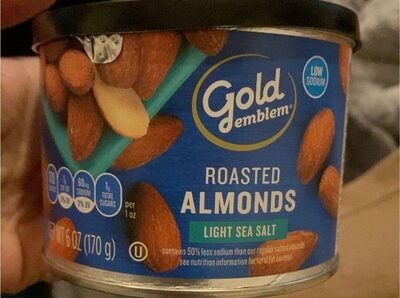 Light Sea Salt Roasted Almonds, Light Sea Salt