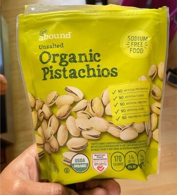 Unsalted Organic Pistachios, Unsalted