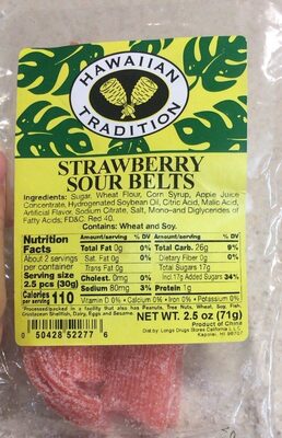 Strawberry Sour Belts, Strawberry Sour