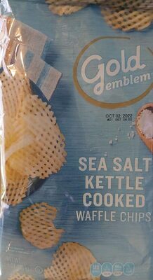 Sea Salt Kettle Cooked Waffle Chips, Sea Salt