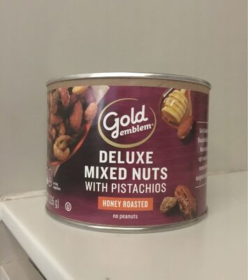 Deluxe Mixed Nuts With Pistachios, Honey Roasted