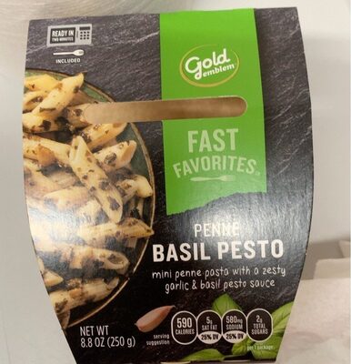 Basil Pesto Mini Penne Pasta With A Zesty Garlic & Basil Pesto Sauce, Basil Pesto