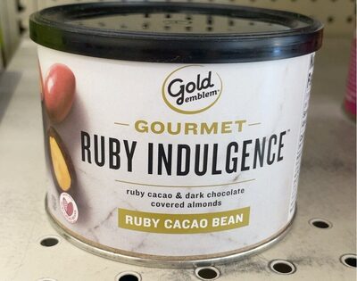 Ruby Cacao Bean Ruby Cacao & Dark Chocolate Covered Almonds Gourmet Ruby Indulgence, Ruby Cacao Bean