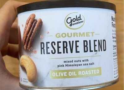 Reserve Blend Olive Oil Roasted Gourmet Mixed Nuts With Pink Himalayan Sea Salt, Reserve Blend Olive Oil Roasted With Pink Himalayan Sea Salt