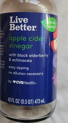 Apple Cider Vinegar With Black Elderberry & Echinacea, Apple Cider Vinegar