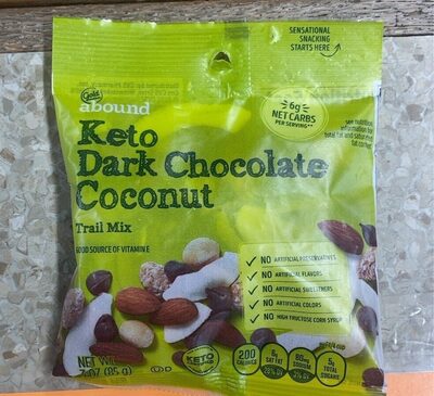 Keto Dark Chocolate Coconut Trail Mix, Keto Dark Chocolate Coconut