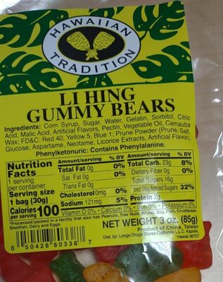 Li Hing Gummy Bears, Li Hing