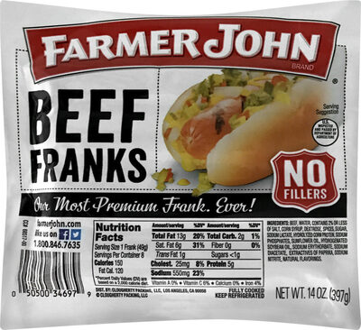Beef Franks, Beef