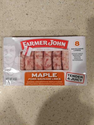 Maple Pork Sausage Links, Maple
