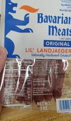 Original Hardwood Smoked Lil' Landjaeger, Original