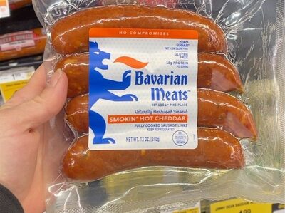 Smokin' Hot Cheddar Fully Cooked Sausage Links, Smokin' Hot Cheddar
