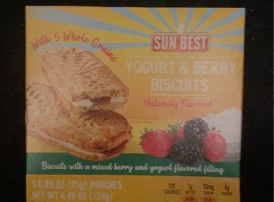 Yogurt & Berry Flavored Biscuits With A Mixed Berry And Yogurt Flavored Filling, Yogurt & Berry