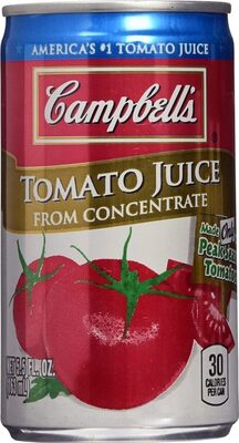 Campbell's 100% Tomato Juice, 5.5 fl oz Can (6 Pack)