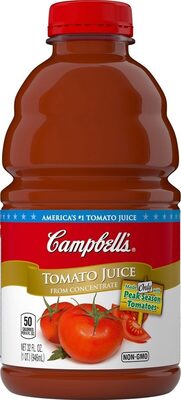 Campbell's 100% Tomato Juice, 32 fl oz Bottle
