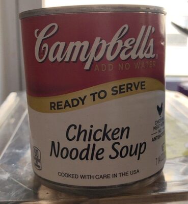 Campbell's Ready to Serve Chicken Noodle Soup, 7.25 Ounce Cans, 24-Pack