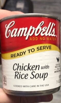 Campbell's Ready to Serve Chicken with Rice Soup, 7.25 Ounce Cans, 24-Pack