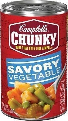 Campbell's Chunky Soup, Savory Vegetable Soup, 18.8 Oz Can