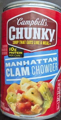 Campbell's Chunky Soup, Manhattan Clam Chowder, 18.8 oz Can