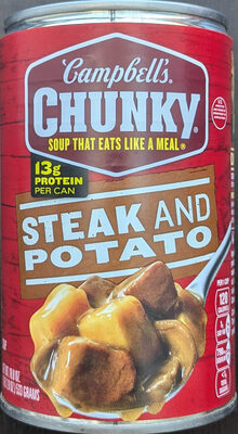 Campbell's Chunky Soup, Steak and Potato Soup, 18.8 oz Can