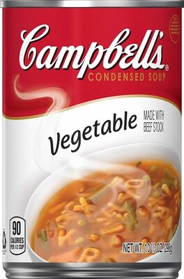 Campbell's Condensed Vegetable Soup With Beef Stock, 10.5 oz Can