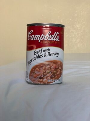 Campbell's Condensed Beef Soup With Vegetables and Barley, 10.5 oz Can