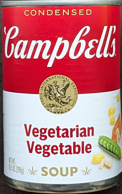 Campbell's Condensed Vegetarian Vegetable Soup, 10.5 oz Can