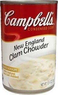 Campbell's Condensed New England Clam Chowder Soup, 10.5 oz Can