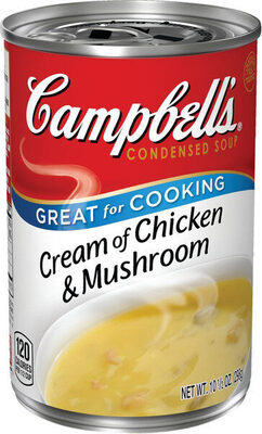 Campbell's Condensed Cream of Chicken and Mushroom Soup, 10.5 oz Can