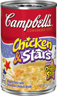 Campbell's Condensed Kids Chicken and Stars Soup, 10.5 oz Can