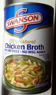 Swanson 100% Natural Chicken Broth, 14.5 Oz Can