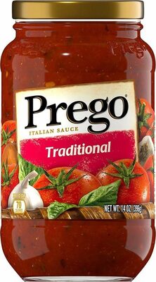 Prego Traditional Pasta Sauce, 14 oz Jar
