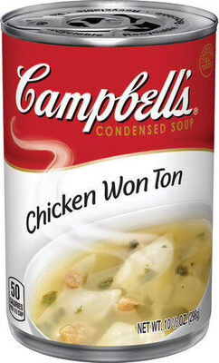 Campbell's Condensed Chicken Wonton Soup, 10.5 oz Can