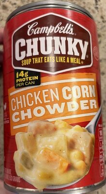 Campbell's Chunky Soup, Chicken Corn Chowder Soup, 18.8 Oz Can