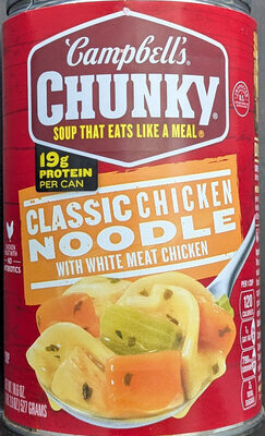 Campbell's Chunky Classic Chicken Noodle Soup, 18.6 oz Can