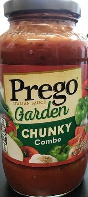 Prego Chunky Garden Combo Pasta Sauce, 23.75 oz Jar