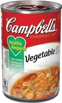 Campbell'sCondensedHealthy RequestVegetable Soup, 10.5 Ounce Can