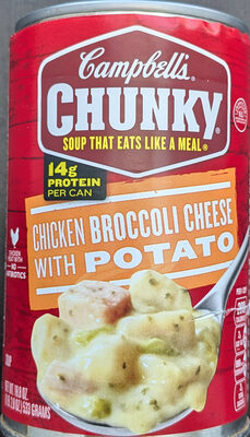 Campbell's Chunky Soup, Chicken Broccoli Cheese Soup, 18.8 Oz Can