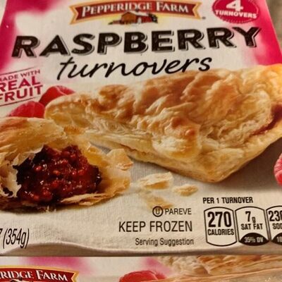 Pepperidge Farm Raspberry Turnovers, 4-Count 12.5 Oz Box