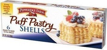 Pepperidge Farm Puff Pastry Shells Frozen, 6-Count, 10 oz. Box