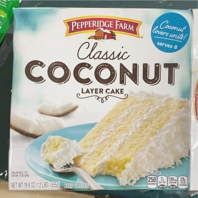Pepperidge Farm Frozen Coconut Layer Cake, 19.6 oz. Box