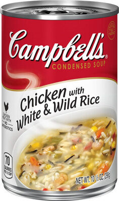 Campbell's Condensed Chicken and Rice Soup With White and Wild Rice, 10.5 oz Can