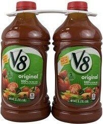 V8 Original 100% Vegetable Juice, 64 fl oz Bottle (2 Pack)