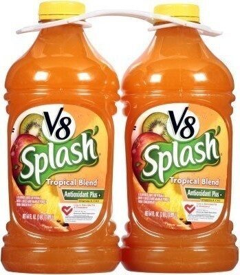 V8 Splash Tropical Blend Flavored Beverage, 64 fl oz Bottle (2 Pack)