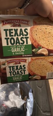 Pepperidge Farm Texas Toast Frozen Garlic Bread, 8 Slices, 11.25 oz. Box